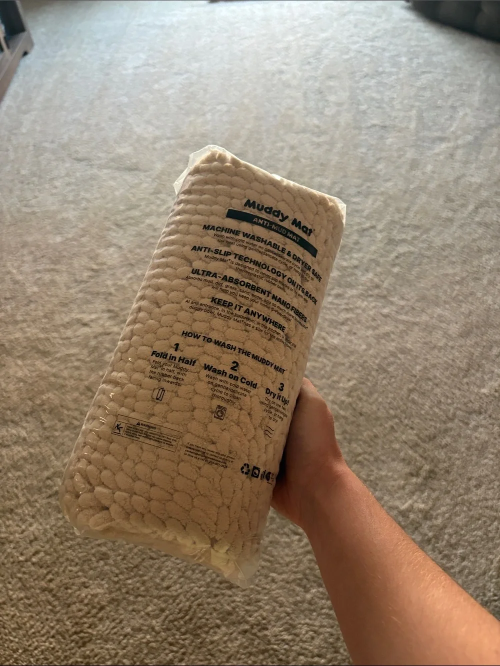 Plush Unopened Mat - Beige